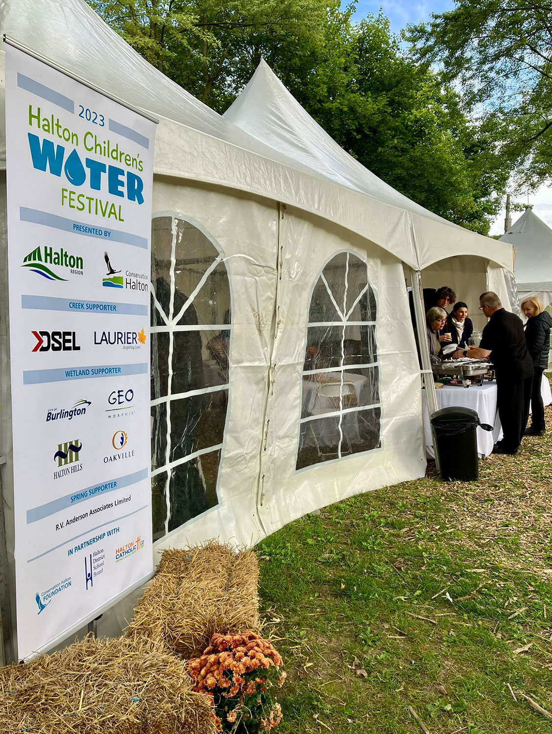 Tent display from Halton Children's Water Festival