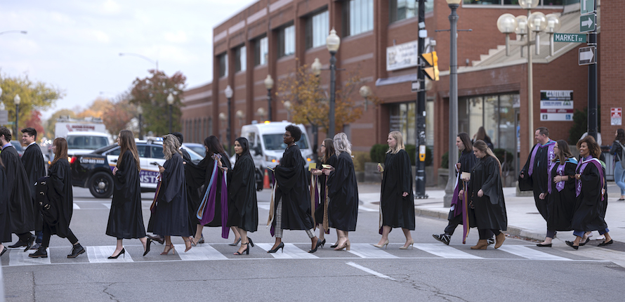 Graduates at convocation