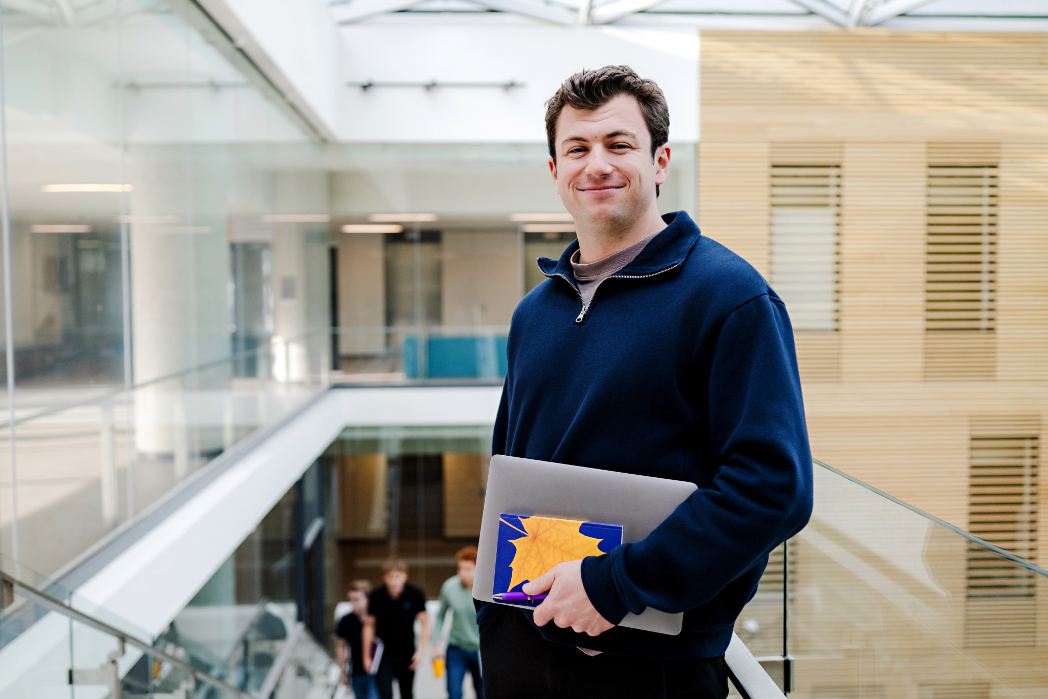 Graduate Diploma in Accounting male student in Lazaridis Hall