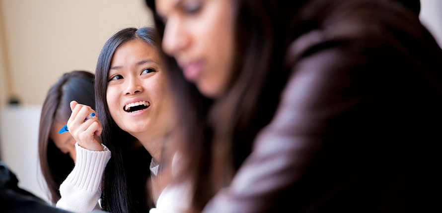 girl laughing