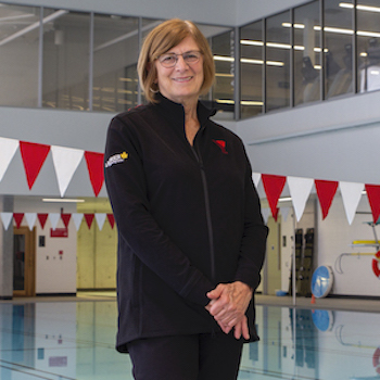 Pat Kitchen at YMCA pool