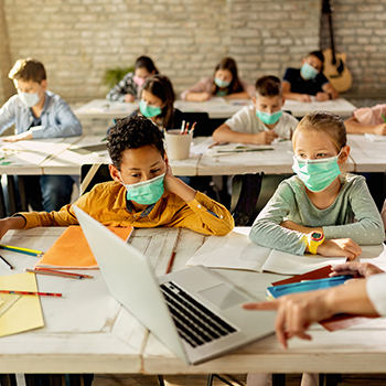 Children in classroom