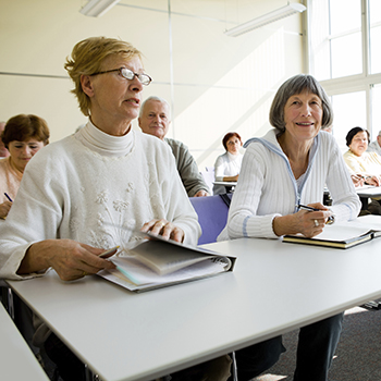 Students in a classroom