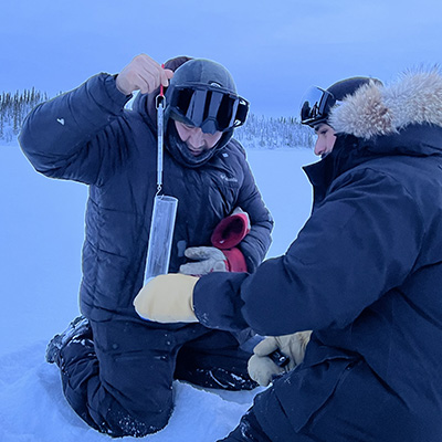 Partnering with Indigenous Guardians for community ice safety.