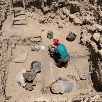 Unearthing artifacts at the Town of Nebo Archaeological Project.